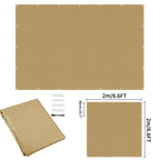 Waterproof Sun Shade Cloth with Grommets Rectangle Square Patio Sun Screen Pergola Shade Sail Canopy Cover Tarp Screens