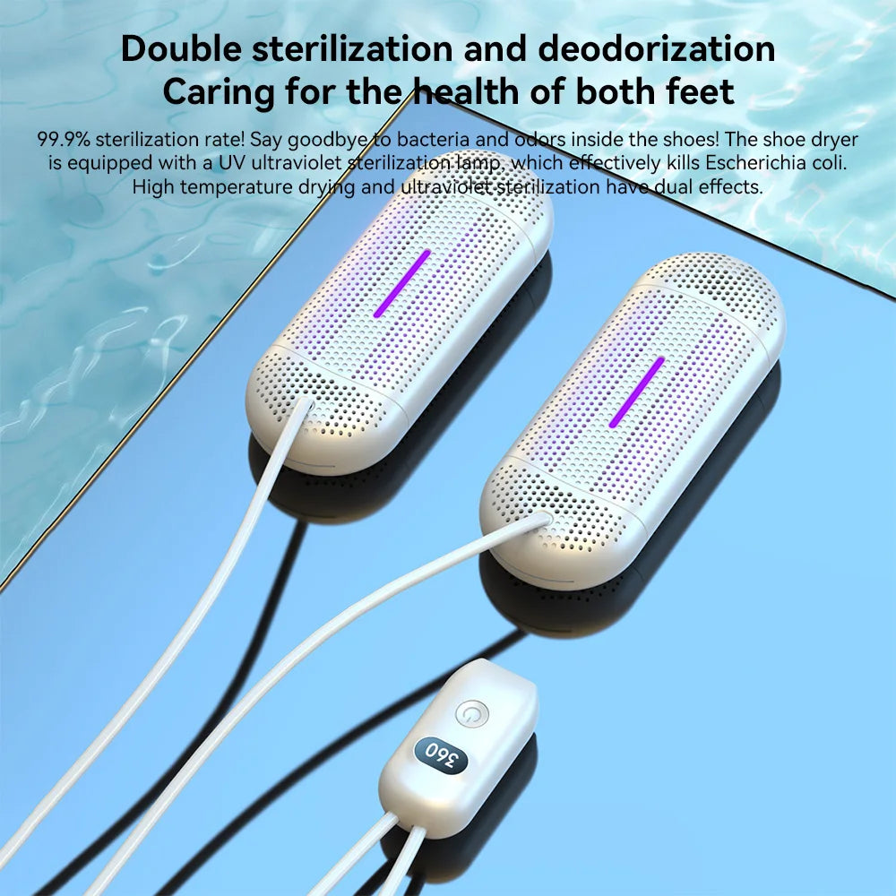 Shoe Dryer Household Multi-Functional Dehumidification UV Dryer Deodorization Rapid Drying, Foot Warming Suitable Portable Dryer