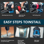 JAUHI 2in1 Brushless Electric Screwdriver 280N.m Multifunctional  Cordless Electric Screw Driver Drills for Makita 18V battery