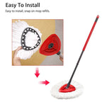 360 Rotating Mop Head for Vileda Wring Mopping Replacement Clean Microfibre Mop Refill Head Household Cleaning Tools Accessories