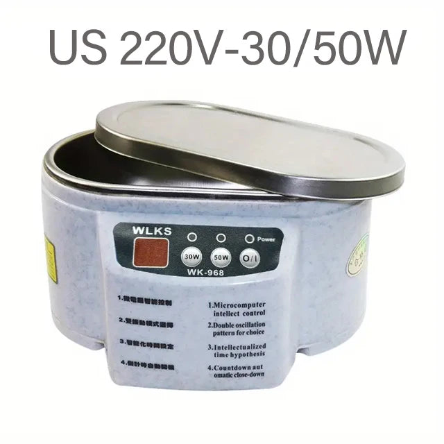 Ultrasonic Cleaner 30/50W Sonicator Bath 40Khz Degas for Watches Contact Lens Glasses Denture Teeth Electric Makeup Razor