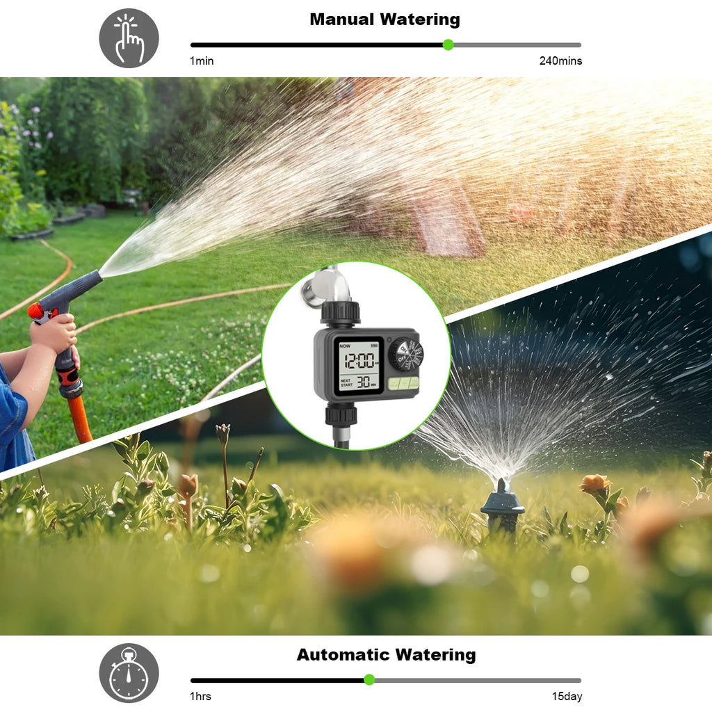 Eshico HCT-M05 Automatic Water Timer 2024 Eshico Newest Sprinkler Smaller and Easy to Installation 4.72 x 3.94 x 2.56 inches