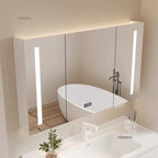 Bathroom Wall Mounted Mirror Cabinet Modern Smart Bathroom Cabinets with Mirror Creative Bathroom Storage Cabinet Home Furniture