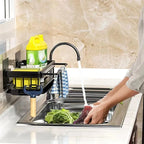 Kitchen Storage Rack Sink Drain Rack Sponge Holder Sink Hanging drainer kitchen dishes Drainer Shelf Shelves Kitchen Organizer