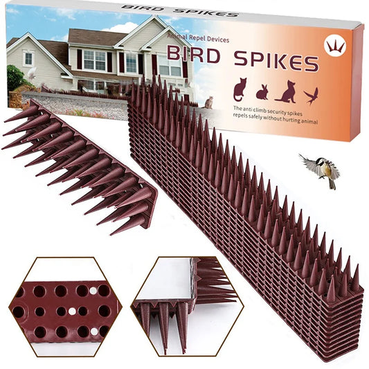 43CM Plastic Anti-Bird Spikes Bird Repeller Anti-theft Bird Proof Prevent Pigeon Cat Thorn Boxed Package Pest Control Tools