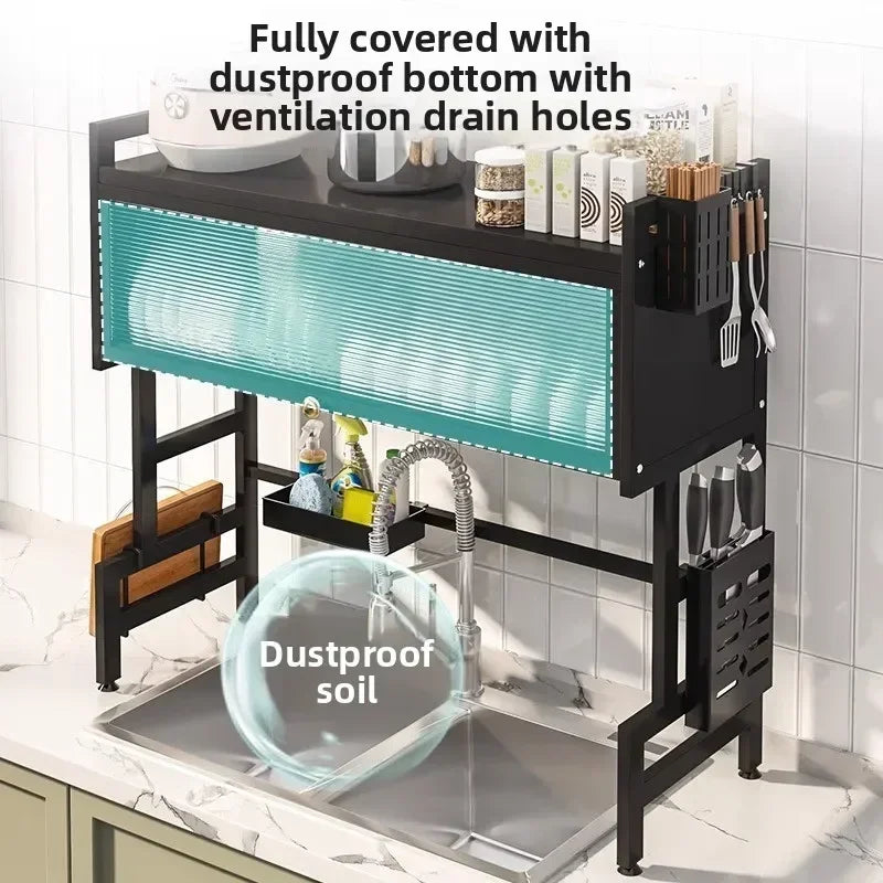 Kitchen Sink Shelf Sink Sink Dust Bowl Storage Cabinet Multifunctional Dish Drain Rack