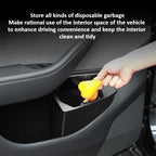 Front Door Trash Can for Tesla Model Y Juniper 2021-2025 Rear Central Control Garbage Bin Waterproof Storage Box Car Accessories