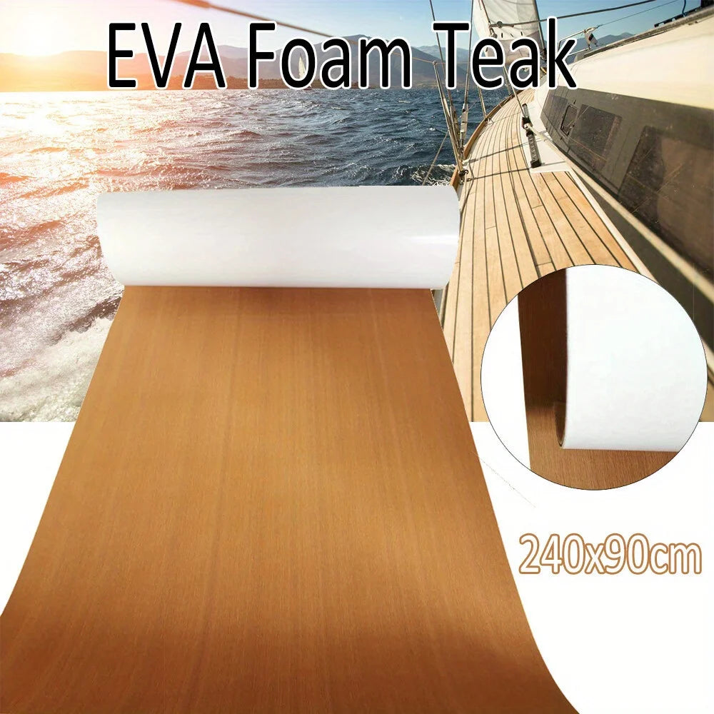 Surfboard Non-Slip Mat, Luxury EVA Foam Marine Flooring - Teak Deck Mats for Yachts, Boats and RVs - Non-Slip and Comfortable!
