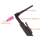 Professional  WP17 TIG Torch 5m Air Cooling Flexible Neck Quick Plug 10-25 Suitable For WS TIG180/200/250 Welding Machine