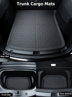 Car Floor Mats For Tesla Model Y Juniper 2025 LHD RHD Model Y All Weather Floor Liners Anti-slip Trunk Mat Cargo Liners