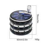 2.5inch Handle Herb Grinder Large 4-layer Manual Pepper Salt Mortar Spice Mill Raw Grass Tobacco Grinder Cigarette Smoking Tool