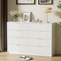 Large White Dresser with 8 Drawers, 55" Wide Dressers & Chests of Drawers with Large Capacity Storage