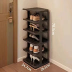 6/9 Layers Stackable Shoe Rack Simple Standing Storage Racks Household Wall Corner Shelves Dormitory Removable Shoe Organizers