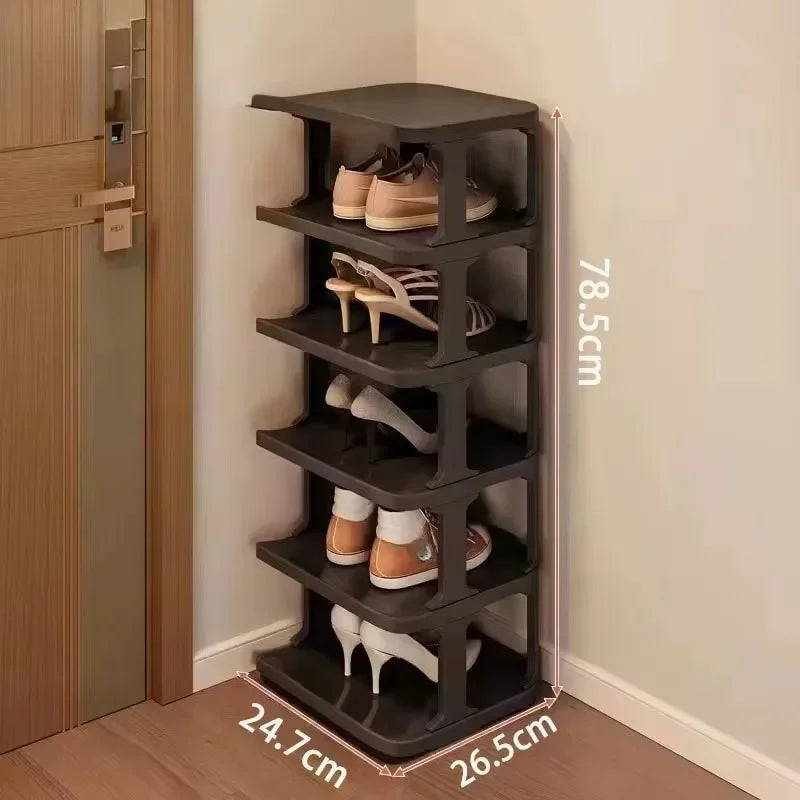 6/9 Layers Stackable Shoe Rack Simple Standing Storage Racks Household Wall Corner Shelves Dormitory Removable Shoe Organizers