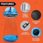 9FT Halloween Inflatable UFO Alien with LED Lights – Yard Decor