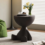 Modern Round Matte Coffee Table - Side Table & Nightstand