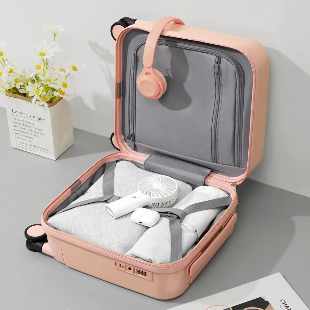 MIXI Small Travel Case with TSA Lock & Spinner Wheels