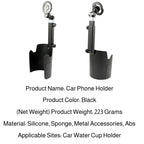 Car Mug Phone Holder 2in1 Magnetic Holder Car Mug Holder Magnetic Suction Cup Cell Phone Holder metal Angle adjustment