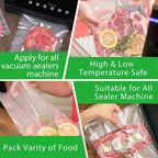 SaengQ Vacuum Bags for Food Vacuum Sealer Food Fresh Long Keeping 12+15+20+25+30cm*500cm Rolls/Lot Bags for Vacuum Packer