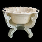45cm diameter large circular cement flowerpot mold, suitable for garden potted plants, balcony and courtyard decoration