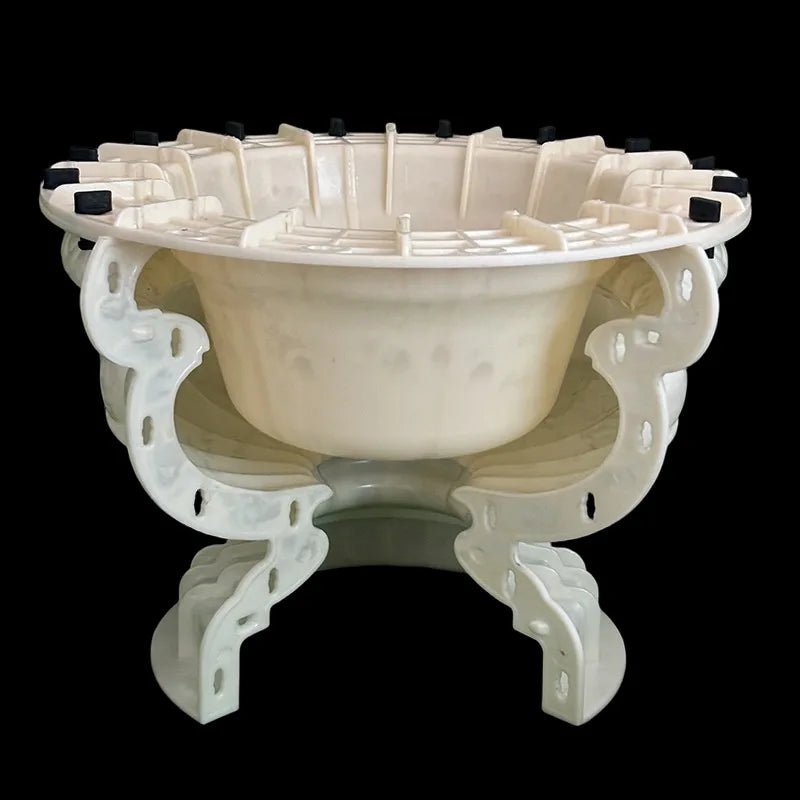 45cm diameter large circular cement flowerpot mold, suitable for garden potted plants, balcony and courtyard decoration