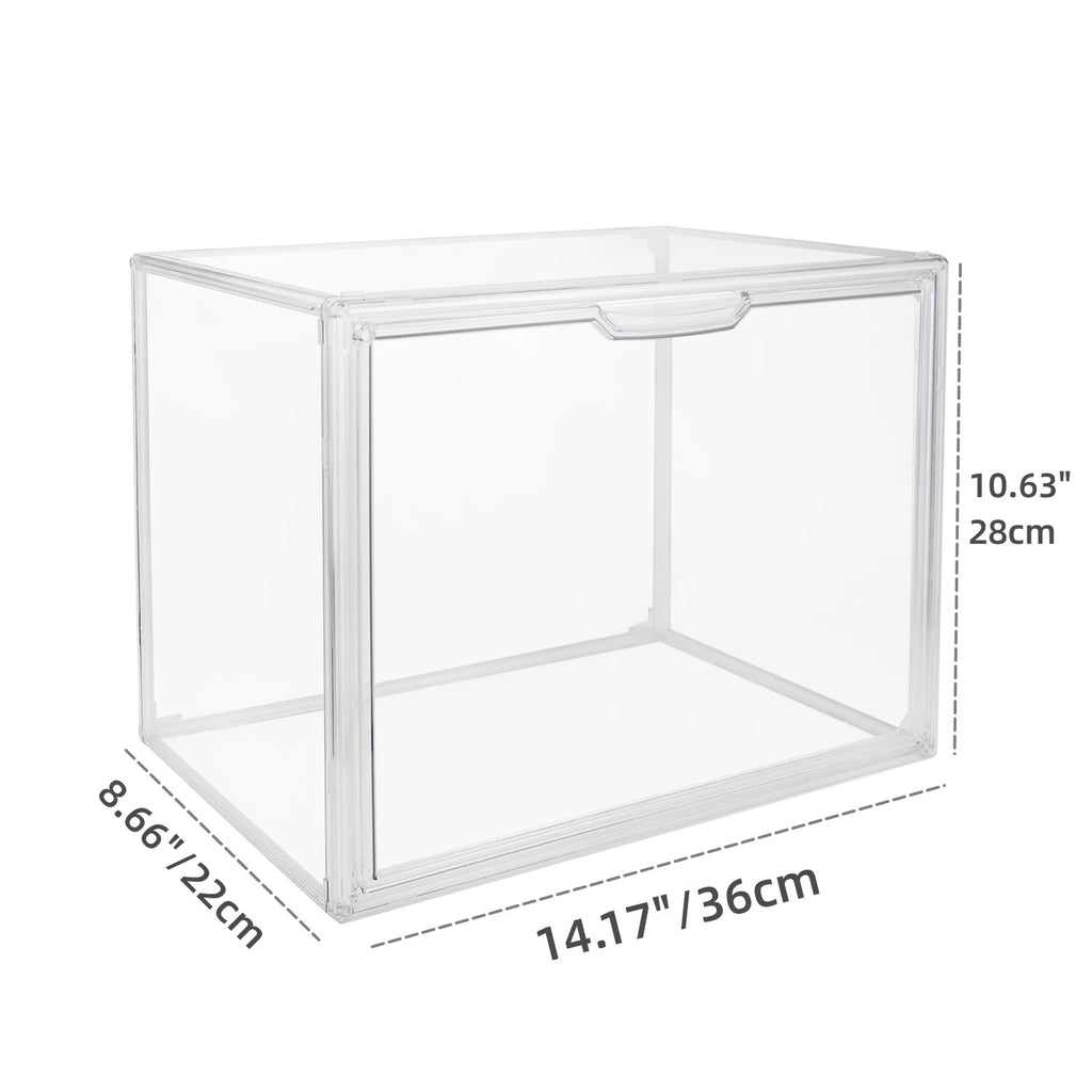 Clear Large Capacity Acrylic Storage Box Organizer for Figures, Toys, Makeup
