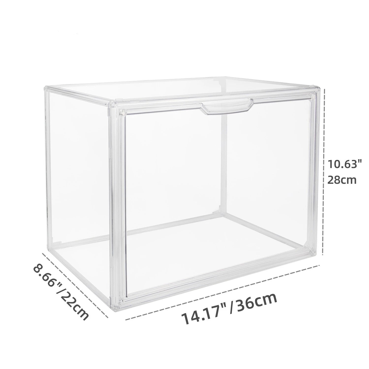 Clear Large Capacity Acrylic Storage Box Organizer for Figures, Toys, Makeup