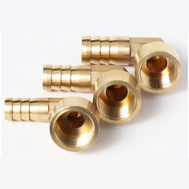 G1/2 Inch 8~25mm Brass Joint Copper Female Pagoda Elbow Connector Garden Irrigation Aquarium Pump Metal Barb Hose Fittings
