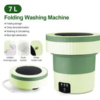 7L Small Folding Washing Machine Portable Washing Machine Automatic Mo