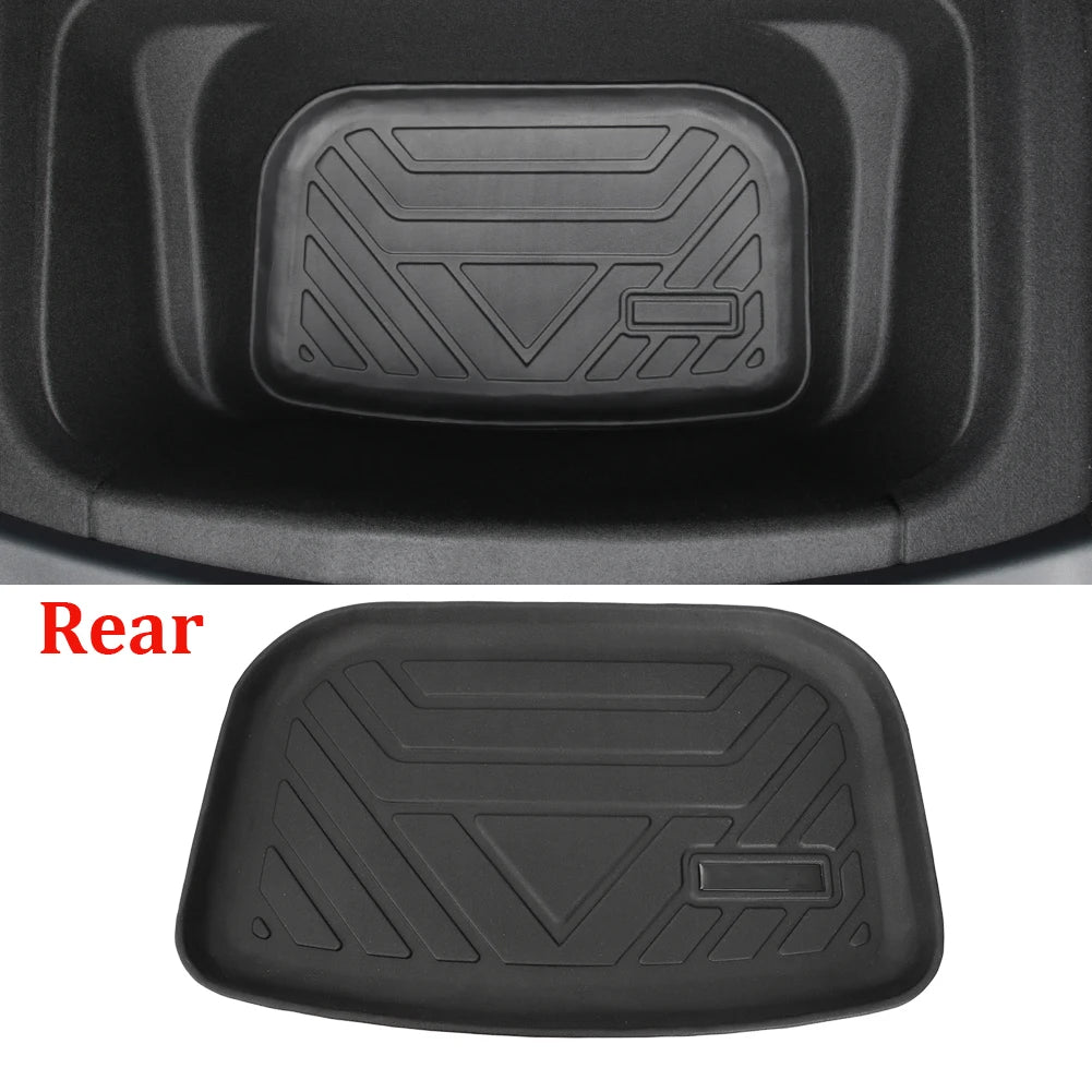 Trunk Mats for 2019-2023 Tesla Model Y TPE Trunk Cargo Tray Front Rear Trunk Frunk Storage Waterproof Protective Pad