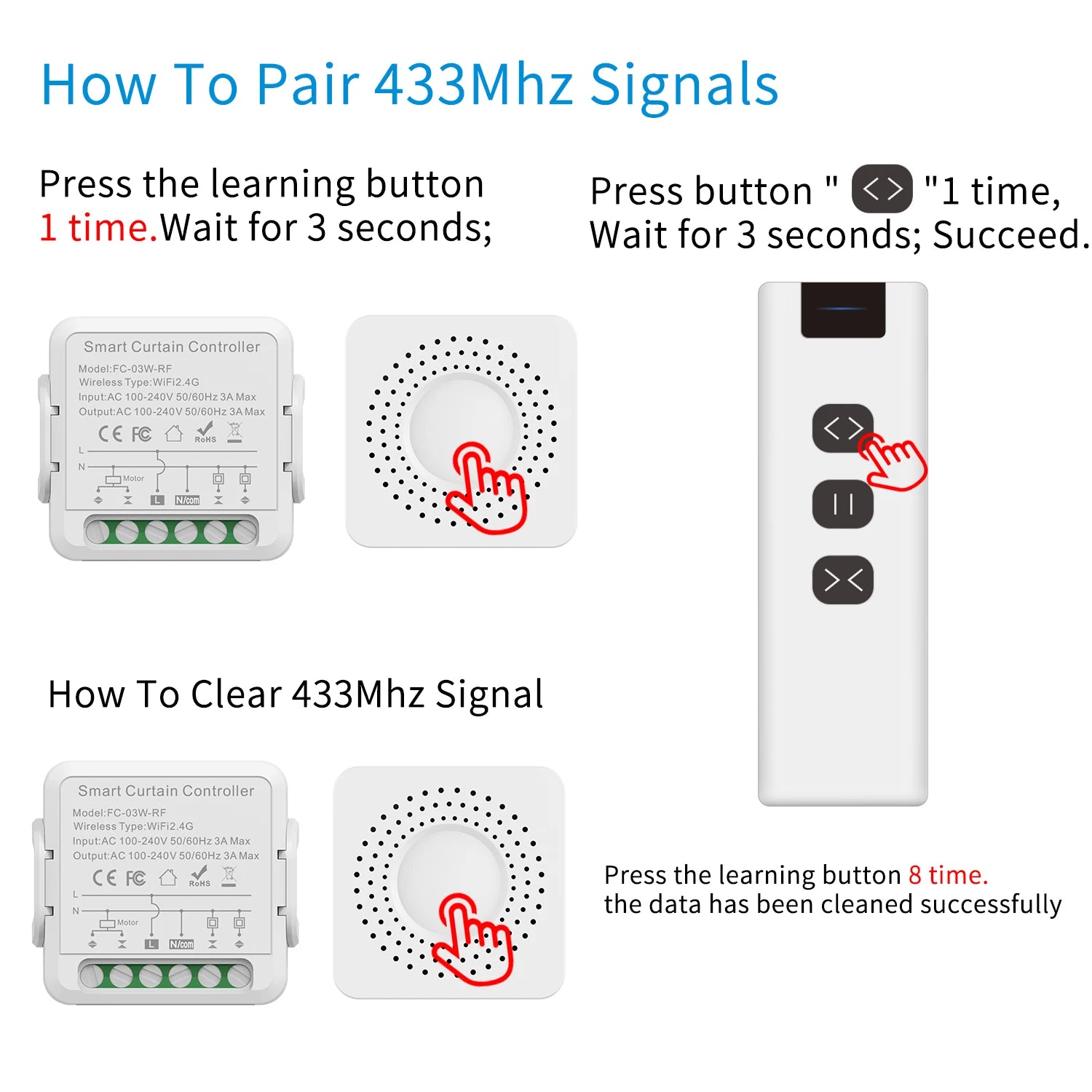 Tuya WiFi ZigBee3.0 Smart Curtain Module Electric Motor Smart Curtain Switch Blinds Roller Shutter  Works with Google Alexa Home