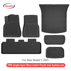 Floor Mats For Tesla Model Y 2025+ Juniper TPE All-Weather Waterproof Trunk Mat Liner Non-Slip Car Interior Protection