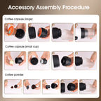USB Portable Electric Espresso Machine 3-In-1 Capsule Coffee Maker Small Wireless Heating For Home Camping Travel Coffee Machine
