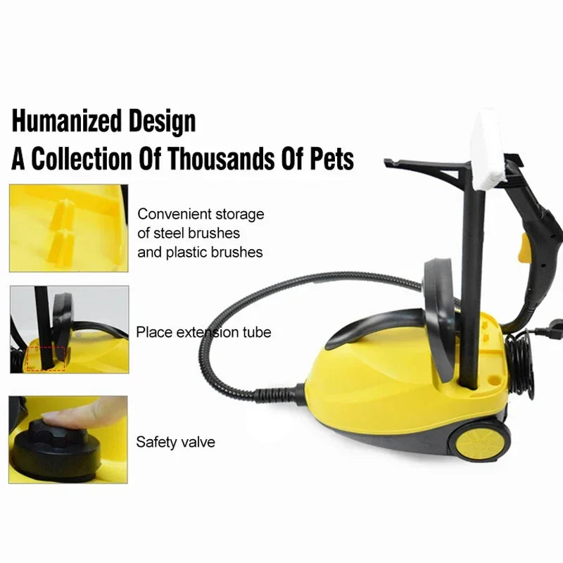 2000W Electric Steam Cleaner 220V Multifunctional High-temperature Sterilization and Disinfection Steam Cleaner for Car & Home