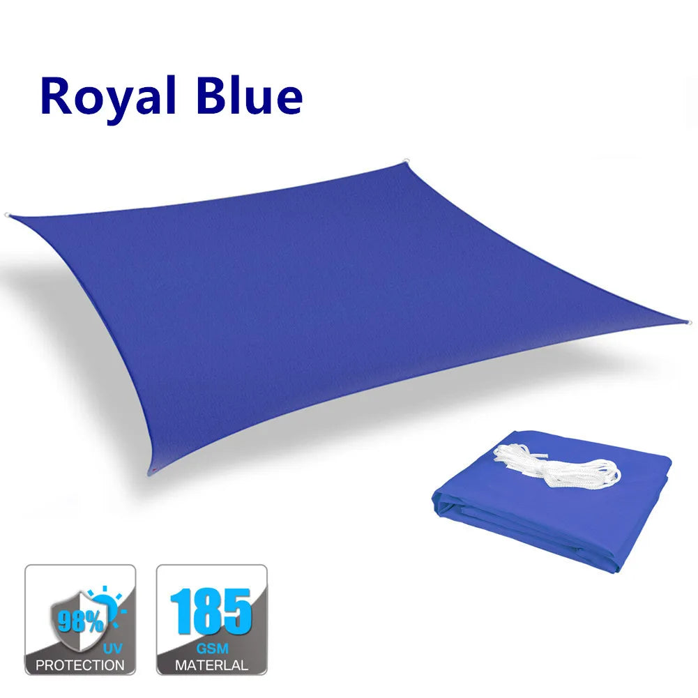 98%UV Block Water Resistant Shade Sail Sun Sail Shelter Canopy Pool Rectangle Square 4x3m/3x2M For Garden Terrace