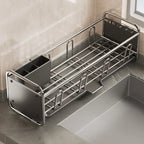 Kitchen Sink Side Dish Rack, Multifunctional Drainage Holder for Bowls Plates Cups Chopsticks, Storage Organizer,for Kitchen Use