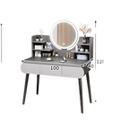 Black Girls Makeup Vanity Table Dresser Stand Drawers Storage Makeup Table Bedroom Desk Coiffeuse De Chambre Home Furniture