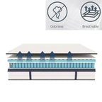 10/12/14 Inch Queen Size Mattress, Hybrid Mattress, Medium Firm for Pressure Relief, Cool Sleep & Partner Motion Isolation