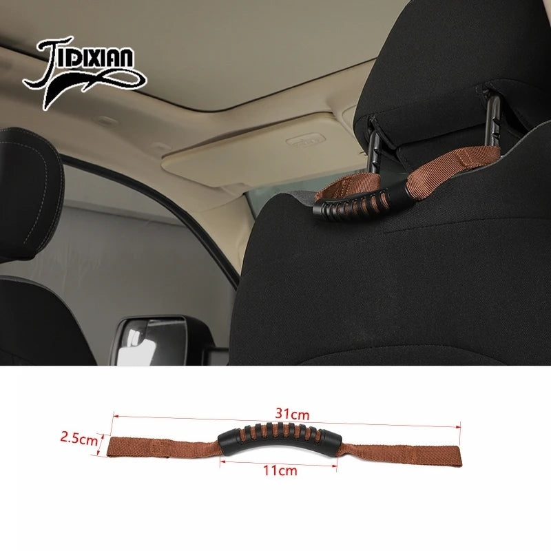 JIDIXIAN Car Seat Headrest Grab Handle for Jeep for Dodge for Ford F150 for Jimny for Chevrolet for GMC for Chrysler for 4Runner