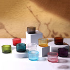 Pack of 10 Glass Small Tea Light Candle Holder for Home Decoration Modern Candlestick Holders Taper Candle Holders