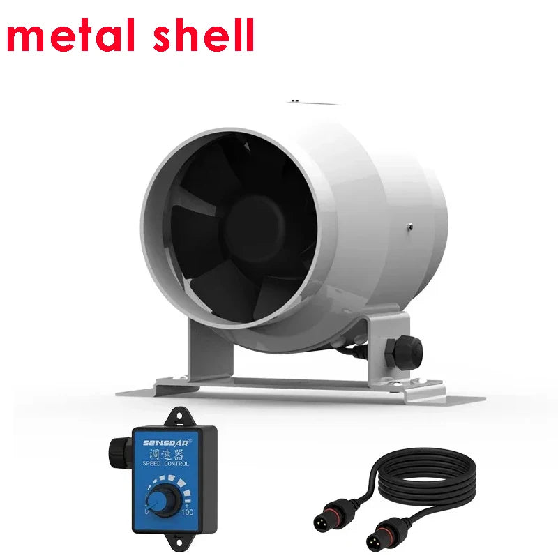 110V 220V 4 Inch Ventilation Fan Blower Fan Exhaust Duct Fan Air Venti