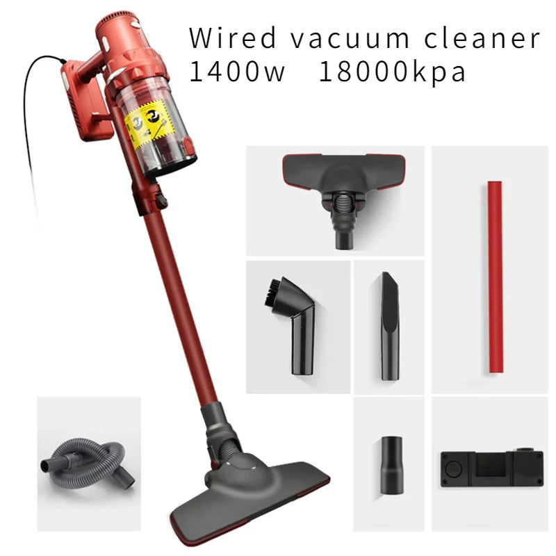 Handheld Vacuum Cleaner Portable 600/1400W 18Kpa Wired/Wireless Cordless Vacuum Cleaner For Home Car Floor Cleaner