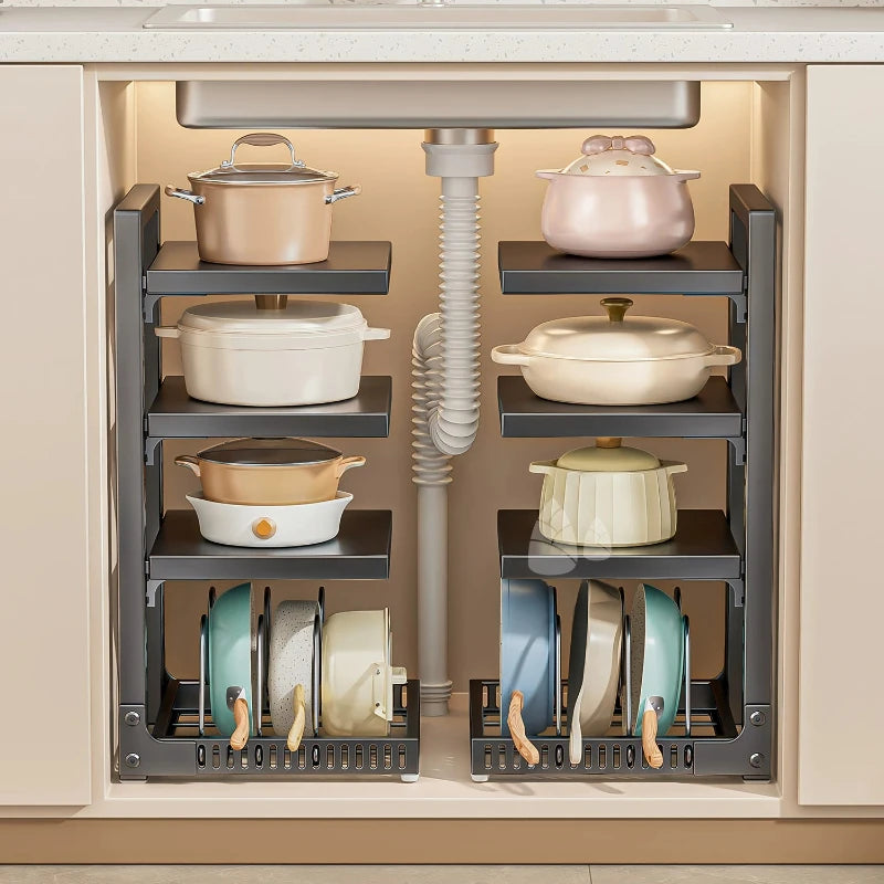 Dish Sink Storage Shelves Under Desk Cabinets Support Kitchen Storage Shelves Spices Sheds Cuisine Accessoires Kitchen Items