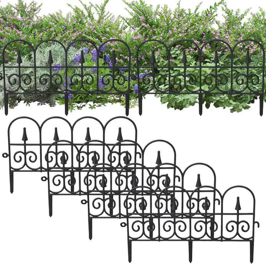 Garden Border Edging Fence 6pcs Garden Fence Panels Flexible Detachable Tree Fence Weatherproof Splicing Fence Landscape Path
