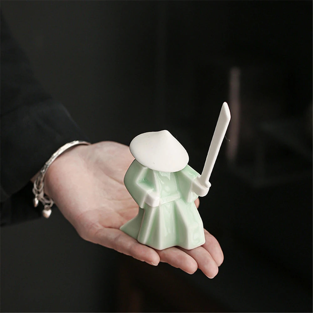 Incense Stick Holder Japanese Samurai Tea Ceremony Ornaments Home Furnishings Office Decoration Korea Swordsman