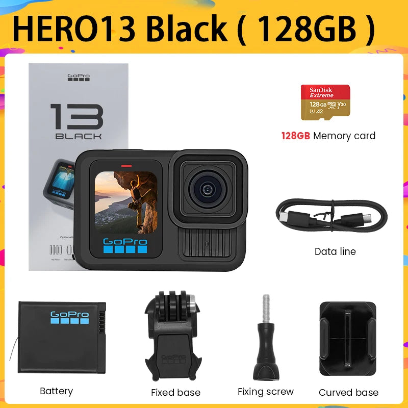 GoPro HERO13 Black Action Camera Go Pro 13 Anti Shake Cycling 5.3K Camera