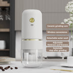 2024 New Electric Coffee Bean Grinder Ceramic Grinding Core Wireless Adjustable Automatic Electric Coffee Grinder Handheld Home