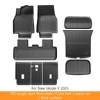 Extended Floor Mats for Tesla Model Y 2025+ Juniper 2025 All-Weather TPE Lengthen and Widen Waterproof Non-Slip Cargo Liners