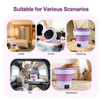 7L Small Folding Washing Machine Portable Washing Machine Automatic Mo