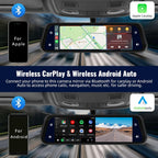 10"  Dash Cam 4K 3840*2160P Car Dvr Carplay Android Auto GPS 5G WIFI A